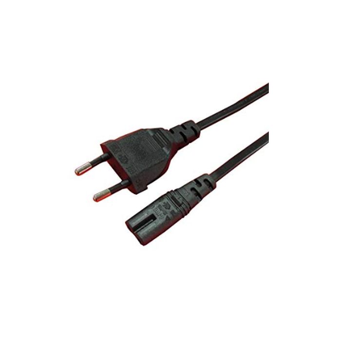 New Power Cord 2x0.75x2m White