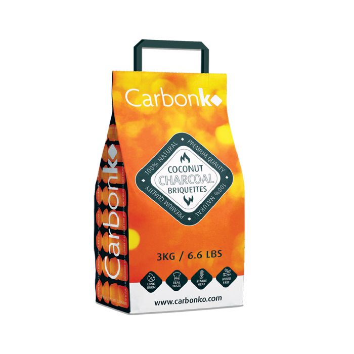 CarbonKo BBQ Briquettes 3KG Bag