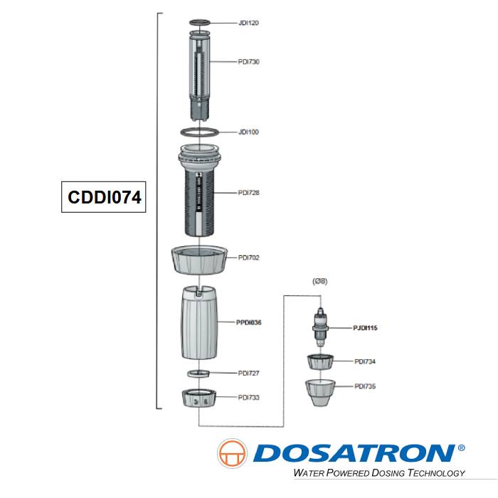 Dosatron Injection Stem VF - CDDI074VF