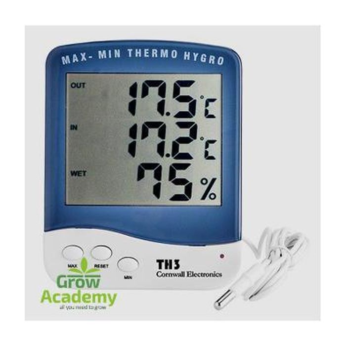 Thermohygrometer Big Screen With Bore Cornwall