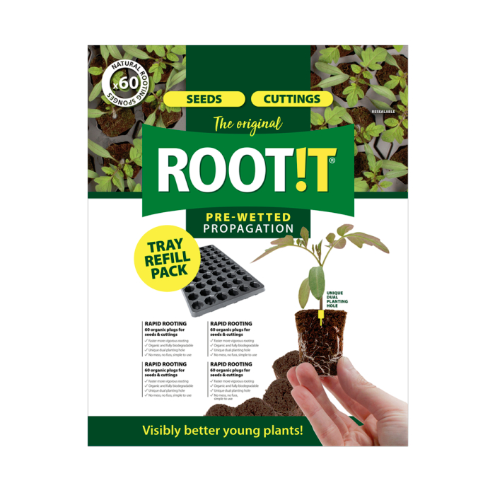 Root!T Natural Rooting Sponges 50 Refill Bag