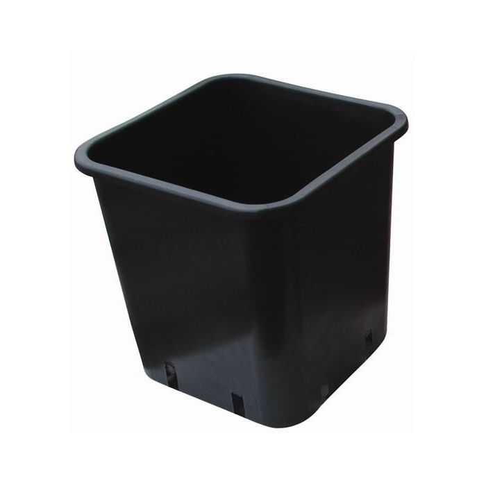 Black Square pot 15x15x20 3.4lt